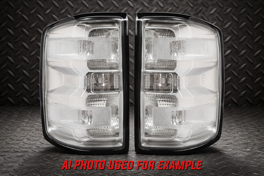 2014-2018 Chevy Silverado 1500/2500/3500 Clear Taillights