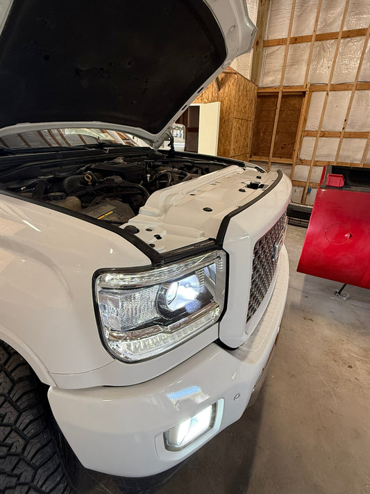 14-19 GM 1500/2500/3500 Painted Radiator Covers